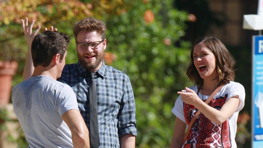 Zac Efron, Rose Byrne und Seth Rogen