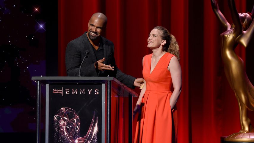 Shemar Moore und Anna Chlumsky bei der Verkündigung der Emmy-Nominierten 2017