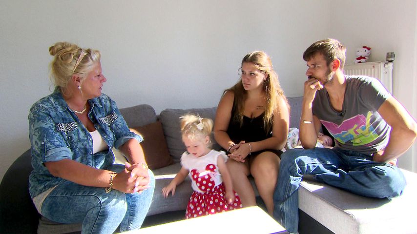 Silvia Wollny mit Celina und Rene bei "Wir bekommen dein Baby"