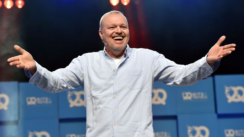 Stefan Raab bei der Eröffnungsrede auf der Konferenz Bits & Pretzels