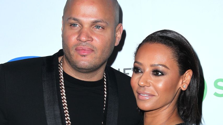 Stephen Belafonte und Mel B. bei einer Grammy-Party