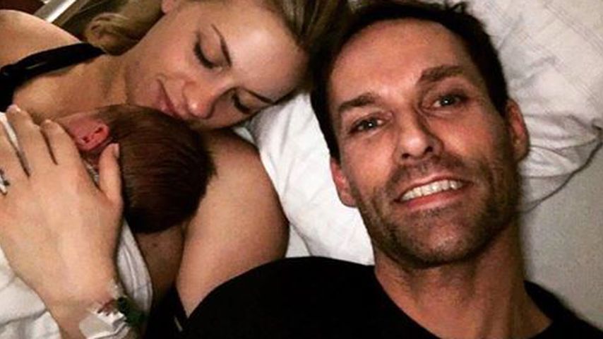 Melissa und Sven Hannawald mit ihrem gemeinsamen Sohn