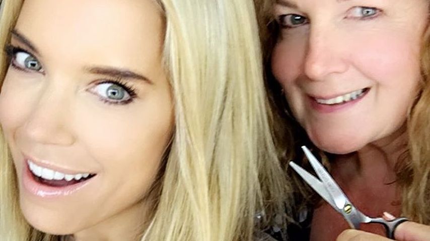 Sylvie Meis mit ihrer Friseurin