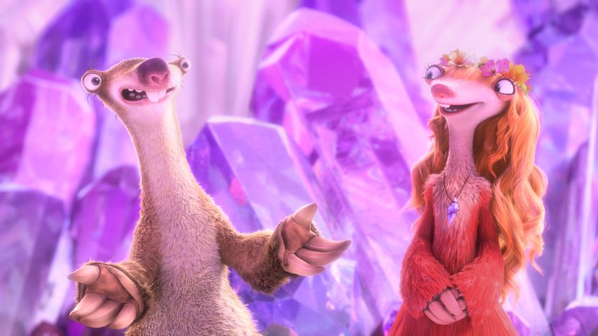 Szene aus "Ice Age - Kollision Voraus" mit Sid und Francine