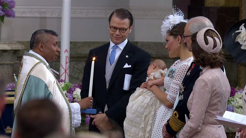 Prinz Oscar von Schweden bei seiner Taufe im Mai 2016