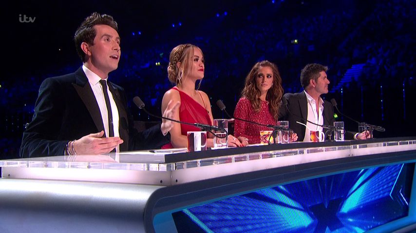 Rita Ora, Cheryl Cole, Simon Cowell und Nick Grimshaw