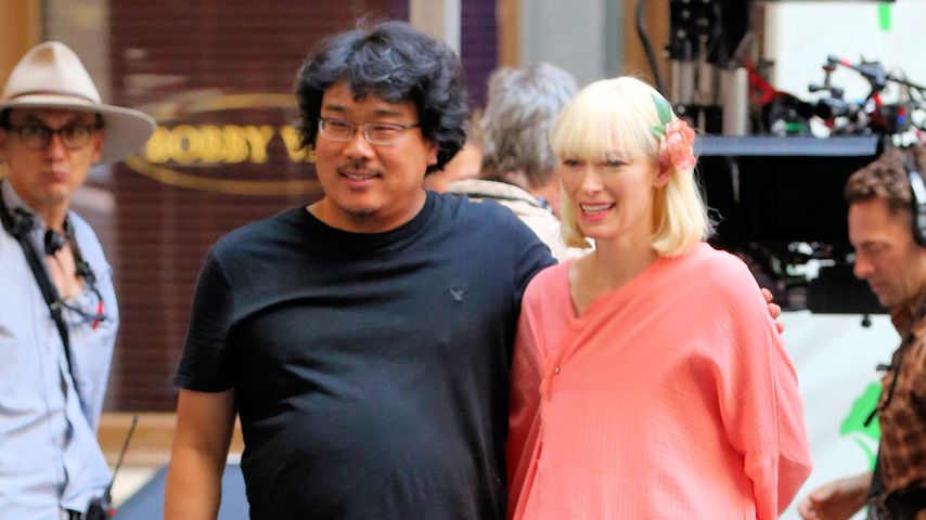 Oscar-Preisträgerin Tilda Swinton mit Regisseur Joon-ho Bong