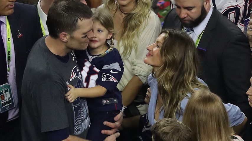 Tom Brady und Giselle Bündchen während des Super Bowl 2017