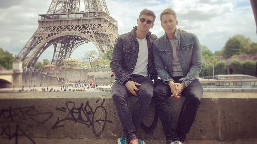 Tom Daley und Dustin Lance Black in Paris