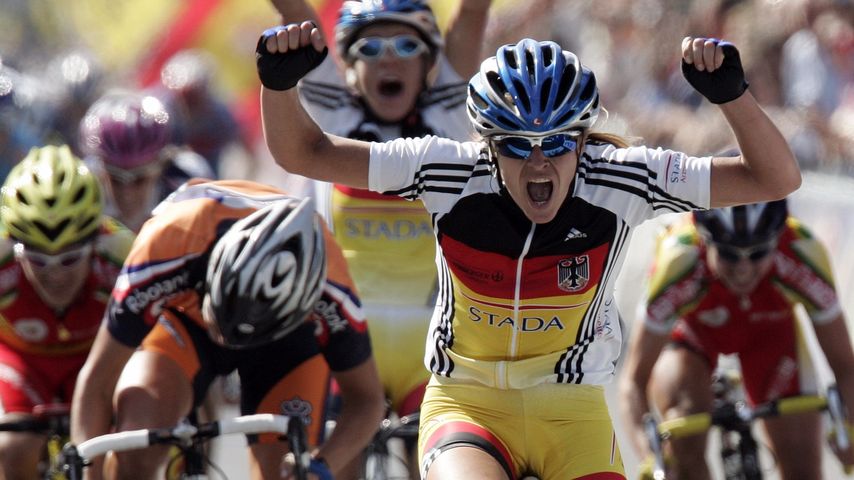 Trixi Worrack bei der Rad-WM in Madrid 2005