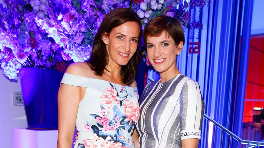 Ulrike Frank und Isabell Horn bei der Bertelsmann Party in Berlin