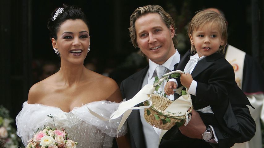 Verona und Franjo Pooth bei ihrer Hochzeit mit Sohn San Diego