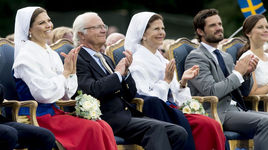 Prinz Carl Philip von Schweden, Prinzessin Victoria von Schweden, Königin Silvia von Schweden und Ca