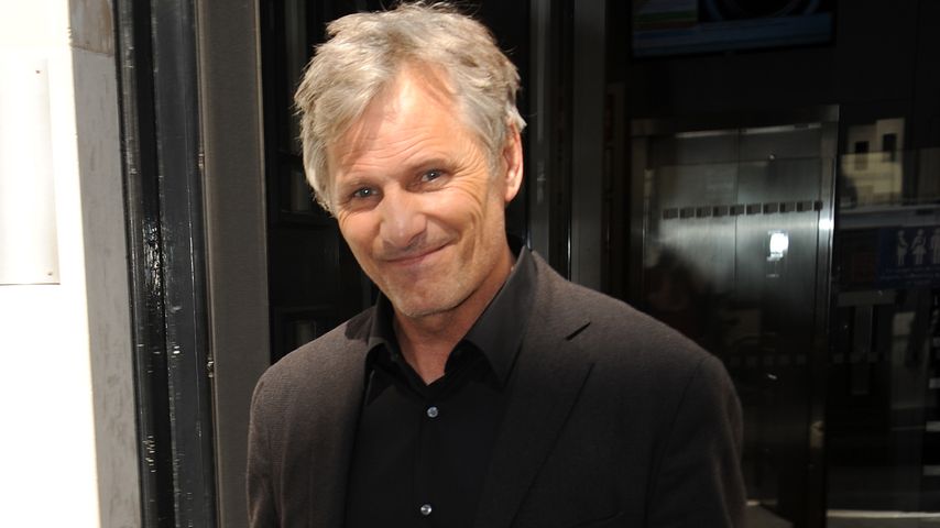 Viggo Mortensen beim Verlassen der BBC Radio 2 Studios in London