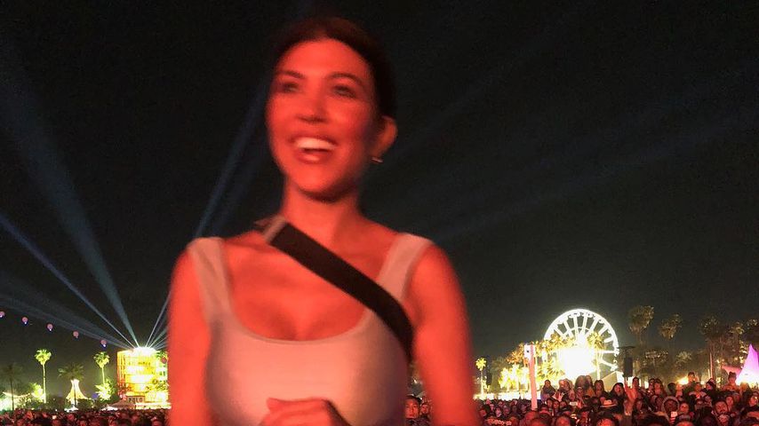 Younes Bendjima und Kourtney Kardashian beim Coachella-Festival 2018