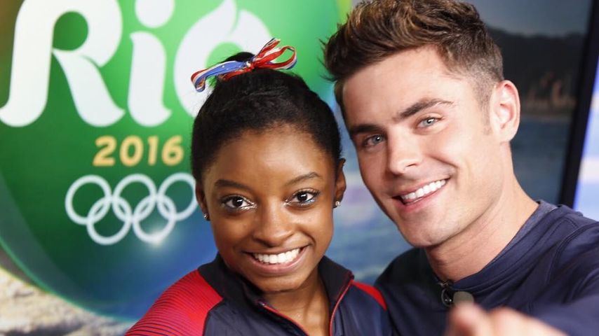Zac Efron trifft Simone Biles