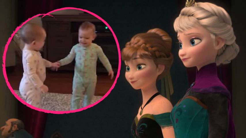 OMG! Diese supersüßen Mini-Twins spielen Frozen-Szenen nach