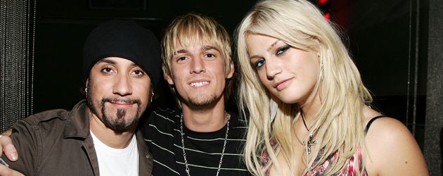 AJ McLean, Aaron Carter und dessen Schwester Leslie 2006 auf einer Geburtstagsparty in Hollywood AJ McLean, Aaron Carter und dessen Schwester Leslie 2006 auf einer Geburtstagsparty in Hollywood