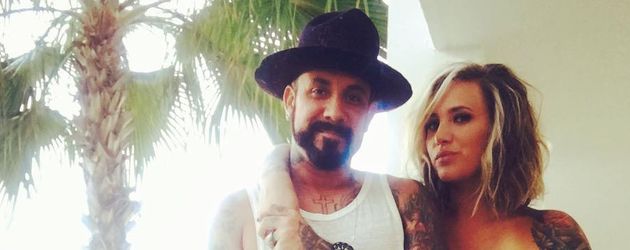 AJ McLean mit Ehefrau Rochelle Deanna Karidis AJ McLean mit Ehefrau Rochelle Deanna Karidis