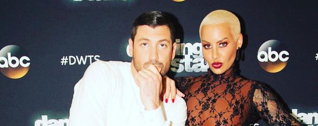 Amber Rose und ihr DWTS-Tanzpartner Maksim Chmerkovskiy Amber Rose und ihr DWTS-Tanzpartner Maksim Chmerkovskiy