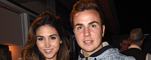 Ann-Kathrin Brömmel und Mario Götze im Jahr 2014 in München Ann-Kathrin Brömmel und Mario Götze im Jahr 2014 in München