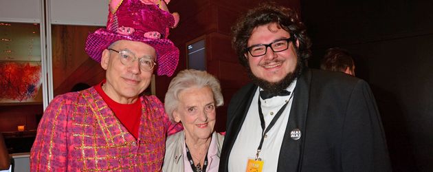 Rosa von Praunheim, Ruth Bickelhaupt und Axel Ranisch Rosa von Praunheim, Ruth Bickelhaupt und Axel Ranisch