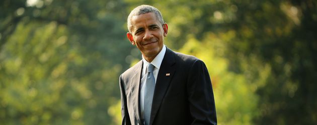 Barack Obama vor dem Weißen Haus Barack Obama vor dem Weißen Haus
