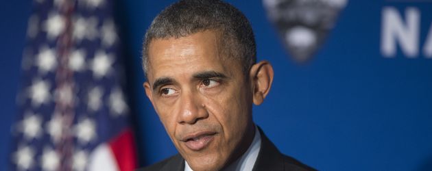 Barack Obama bei einer Rede Barack Obama bei einer Rede