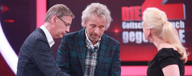 Thomas Gottschalk, Günther Jauch und Barbara Schöneberger Thomas Gottschalk, Günther Jauch und Barbara Schöneberger