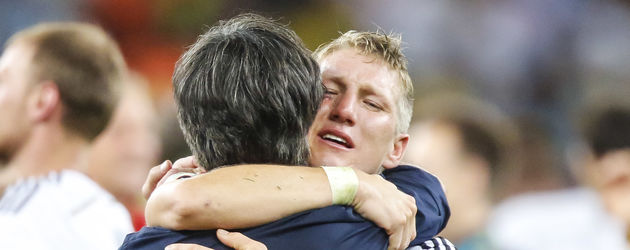 Joachim Löw und Bastian Schweinsteiger im WM-Finale 2014 Joachim Löw und Bastian Schweinsteiger im WM-Finale 2014