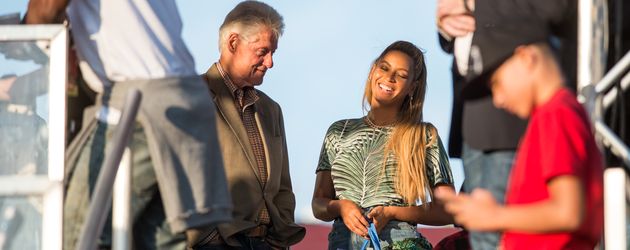 Beyonce mit Bill Clinton Beyonce mit Bill Clinton
