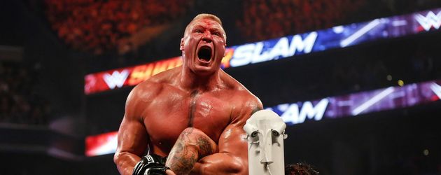 Bock Lesnar und der Undertaker im Barclays Center in New York Bock Lesnar und der Undertaker im Barclays Center in New York