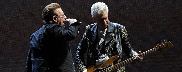 Bono und Adam Clayton Bono und Adam Clayton