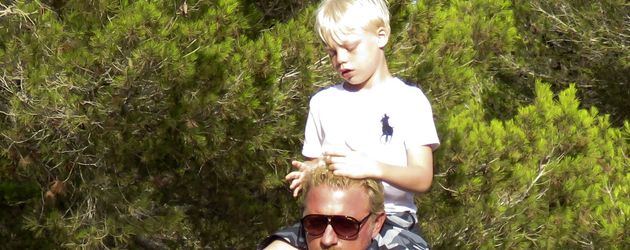 Boris Becker und sein Sohn Amadeus im Urlaub auf Ibiza Boris Becker und sein Sohn Amadeus im Urlaub auf Ibiza