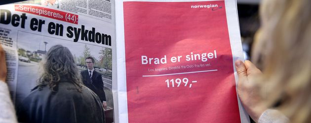 "Brad ist single"-Werbung aus Norwegen "Brad ist single"-Werbung aus Norwegen