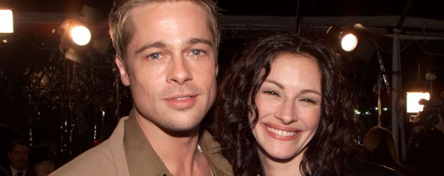 Brad Pitt und Julia Roberts bei der Premiere von "Mexican", 2001 Brad Pitt und Julia Roberts bei der Premiere von "Mexican", 2001