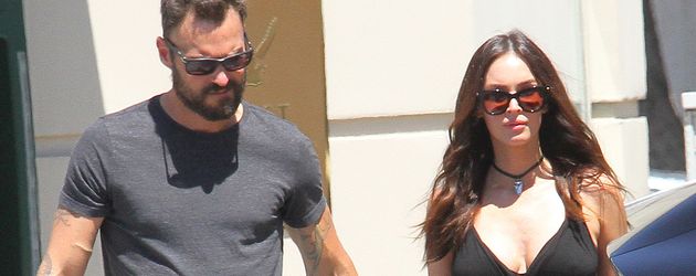 Brian Austin Green mit Megan Fox und den zwei Kindern Brian Austin Green mit Megan Fox und den zwei Kindern