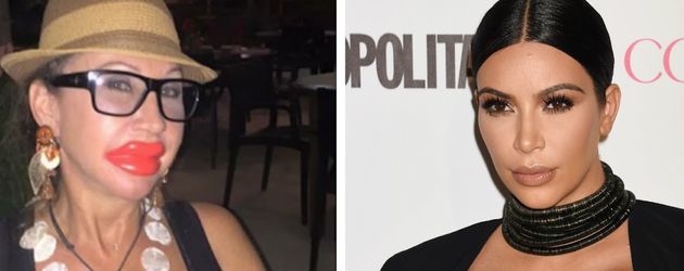 Kim Kardashian und Carmen Geiss Kim Kardashian und Carmen Geiss