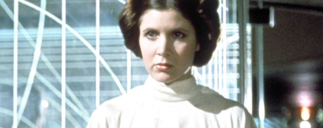 Carrie Fisher als Prinzessin Leia in Star Wars 1977 Carrie Fisher als Prinzessin Leia in Star Wars 1977