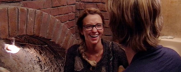 Cathy Lugner und Robin Bade in der PBB-Kanalisation Cathy Lugner und Robin Bade in der PBB-Kanalisation