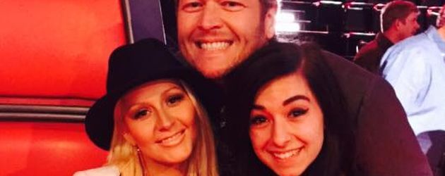 Christina Grimmie mit Christina Aguilera und Blake Shelton bei "The Voice" Christina Grimmie mit Christina Aguilera und Blake Shelton bei "The Voice"