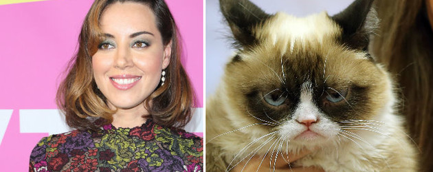 Grumpy Cat und Aubrey Plaza Grumpy Cat und Aubrey Plaza