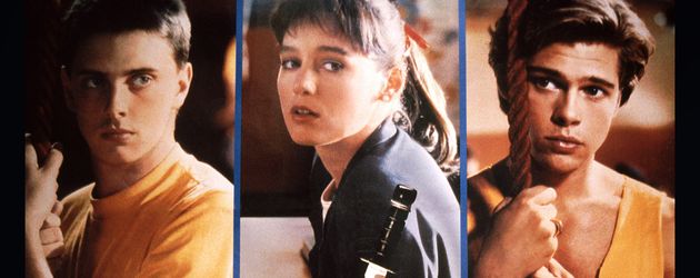 "Cutting Class": Donovan Leitch, Jill Schoelen und Brad Pitt (1989) "Cutting Class": Donovan Leitch, Jill Schoelen und Brad Pitt (1989)
