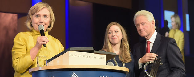 Hillary Clinton, Chelsea Clinton und Bill Clinton Hillary Clinton, Chelsea Clinton und Bill Clinton