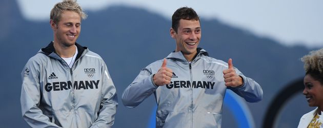 Die Segler: Erik Heil (l.) und Thomas Plößel Die Segler: Erik Heil (l.) und Thomas Plößel