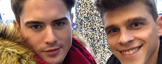 Dominik Bruntner und Fabian Fröhlich auf dem Weg zur "Mister Germany"-Wahl Dominik Bruntner und Fabian Fröhlich auf dem Weg zur "Mister Germany"-Wahl
