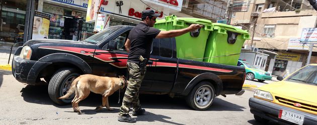Ein irakischer Polizist in Bagdad Ein irakischer Polizist in Bagdad