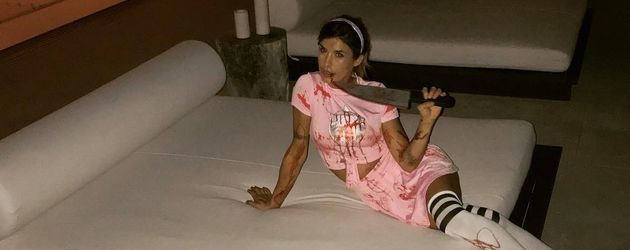 Elisabetta Canalis in ihrem Halloweenkostüm Elisabetta Canalis in ihrem Halloweenkostüm