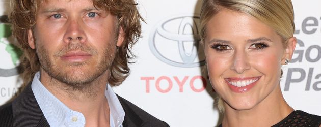 Eric Christian Olsen mit seiner Frau Sarah Wright Olsen Eric Christian Olsen mit seiner Frau Sarah Wright Olsen