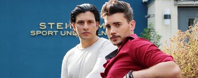 Schauspieler Francisco Medina und Bela Klentze am "AWZ"-Set Schauspieler Francisco Medina und Bela Klentze am "AWZ"-Set